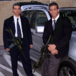 Israelis bodyguard on a break