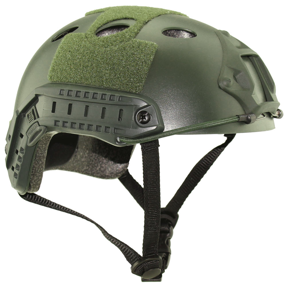 Fast Ballistic Helmet Green Diagonal Level IIIA